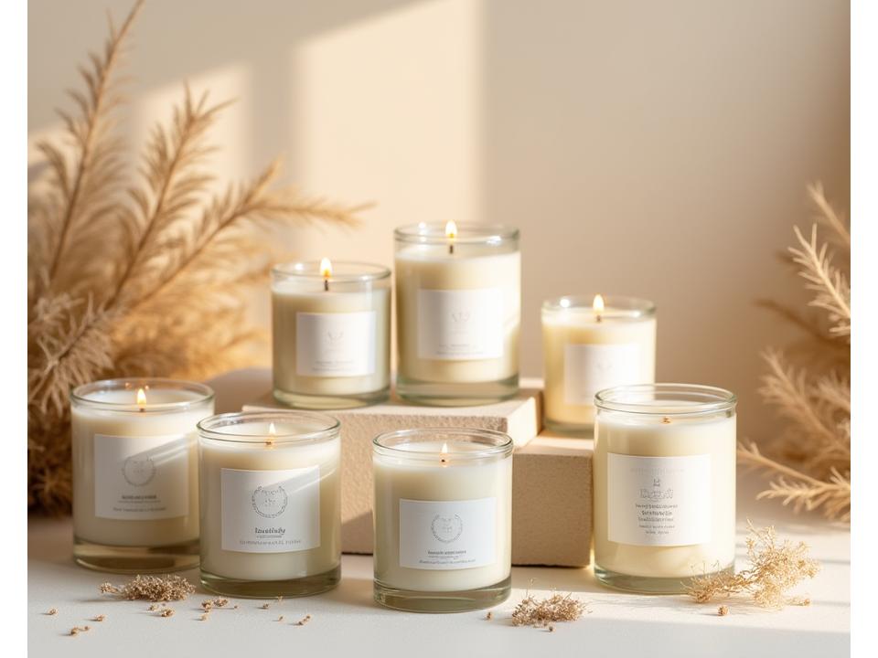Colección de velas ecológicas de soja