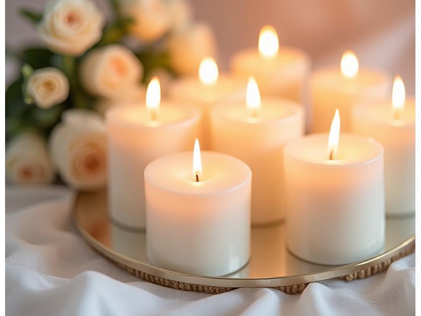 Velas personalizadas para bodas elegantes
